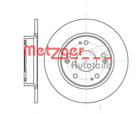 61175.00 METZGER Тормозной диск (фото 1)