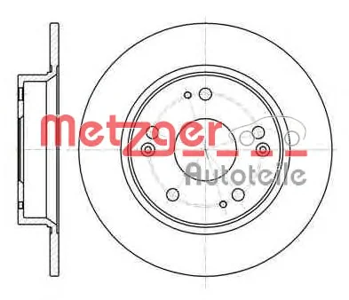 61182.10 METZGER Тормозной диск (фото 1)