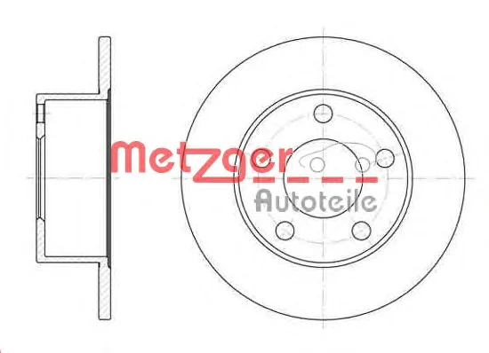 6123.00 METZGER Тормозной диск (фото 1)