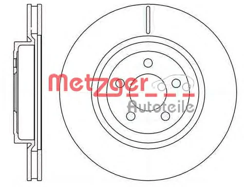 61269.10 METZGER Тормозной диск (фото 1)
