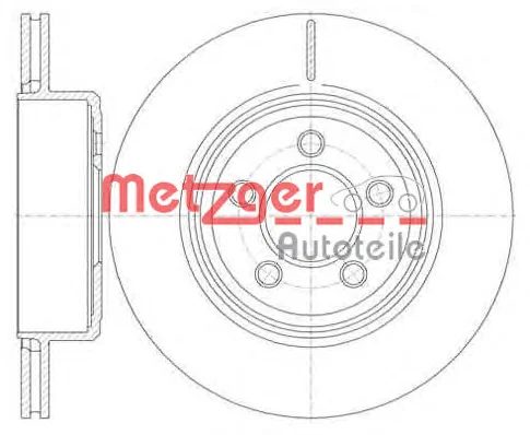 61270.10 METZGER Тормозной диск (фото 1)