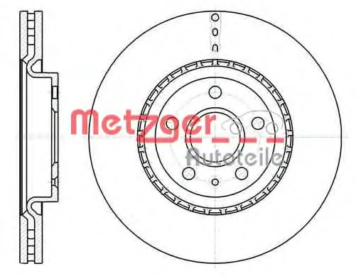 61283.10 METZGER Тормозной диск (фото 1)