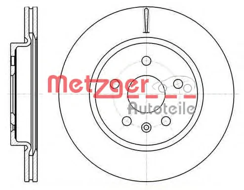 61284.10 METZGER Тормозной диск (фото 1)