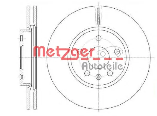 61286.10 METZGER Тормозной диск (фото 1)