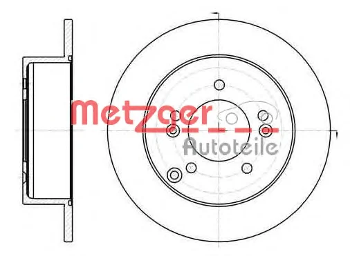 61293.00 METZGER Тормозной диск (фото 1)