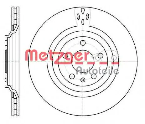 61309.10 METZGER Тормозной диск (фото 1)