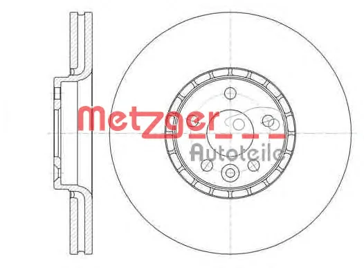 61319.10 METZGER Тормозной диск (фото 1)