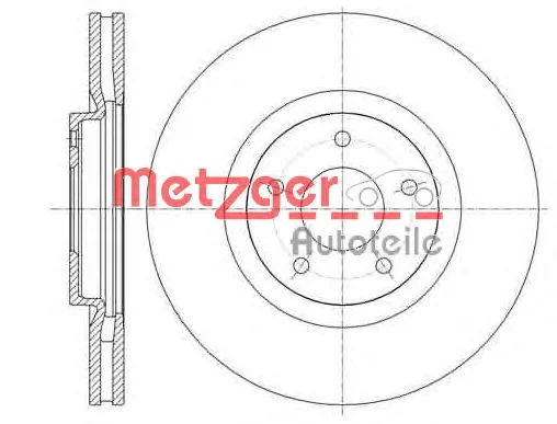 61349.10 METZGER Тормозной диск (фото 1)