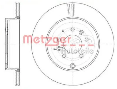 61402.10 METZGER Тормозной диск (фото 1)