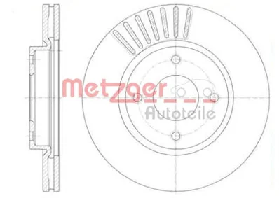 61410.10 METZGER Тормозной диск (фото 1)