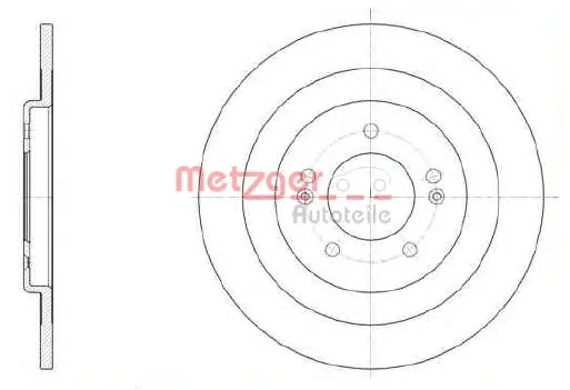 61437.00 METZGER Тормозной диск (фото 1)