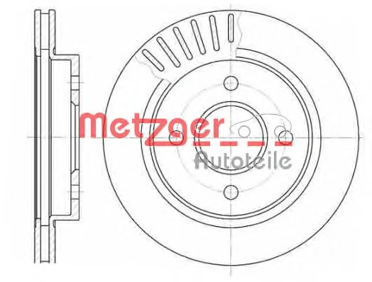 6160.10 METZGER Тормозной диск (фото 1)