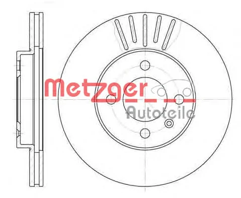 6175.10 METZGER Тормозной диск (фото 1)