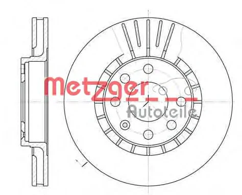 6178.10 METZGER Тормозной диск (фото 1)