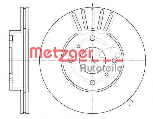 6179.10 METZGER Тормозной диск (фото 1)