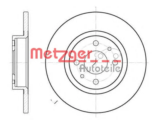 6191.00 METZGER Тормозной диск (фото 1)
