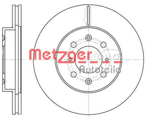 6224.10 METZGER Тормозной диск (фото 1)