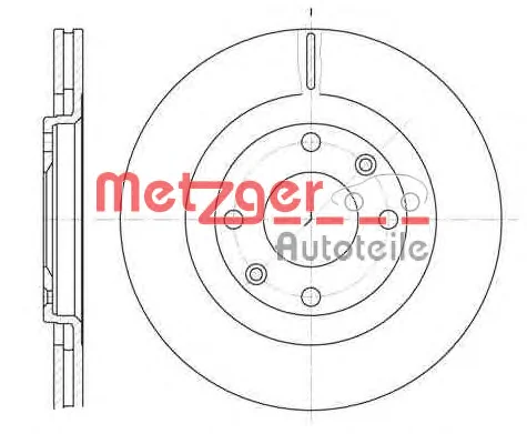 6240.10 METZGER Тормозной диск (фото 1)