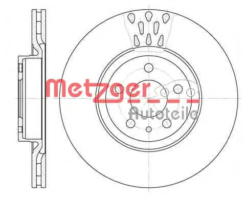 6316.10 METZGER Тормозной диск (фото 1)