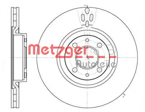 6316.11 METZGER Тормозной диск (фото 1)