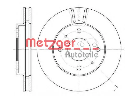 6394.11 METZGER Тормозной диск (фото 1)