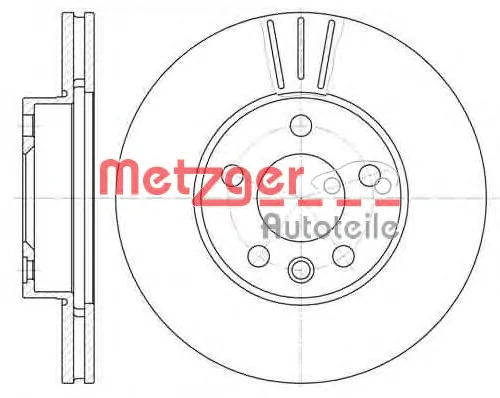 6496.10 METZGER Тормозной диск (фото 1)