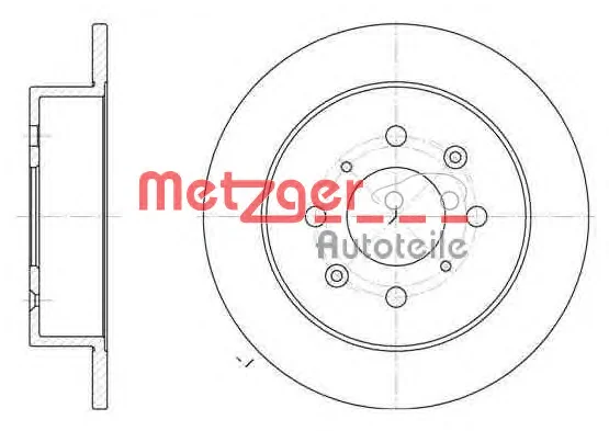 6521.00 METZGER Тормозной диск (фото 1)