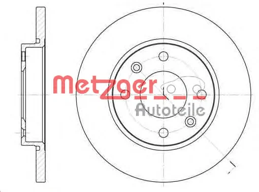 6535.00 METZGER Тормозной диск (фото 1)