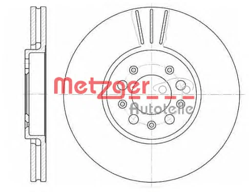 6544.10 METZGER Тормозной диск (фото 1)