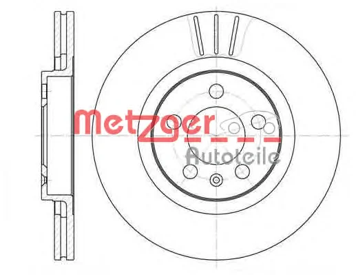 6546.10 METZGER Тормозной диск (фото 1)