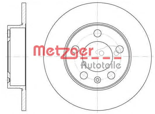 6547.00 METZGER Тормозной диск (фото 1)