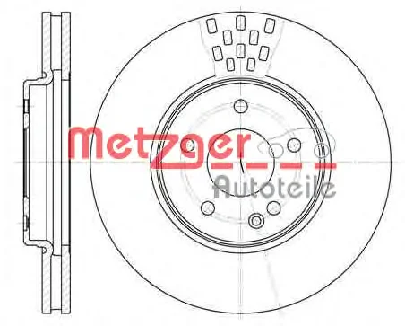 6556.10 METZGER Тормозной диск (фото 1)