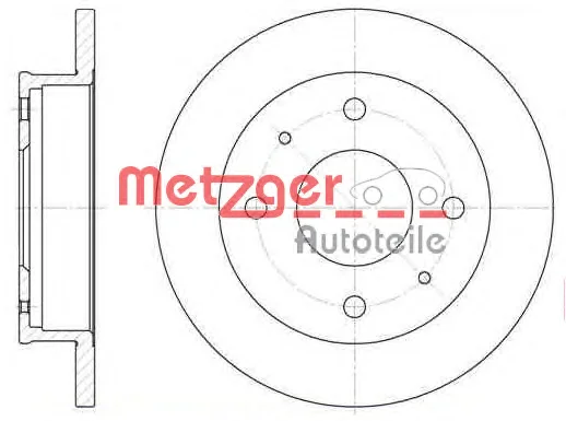 6568.00 METZGER Тормозной диск (фото 1)