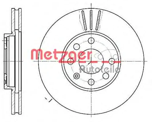 6572.10 METZGER Тормозной диск (фото 1)