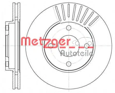 6575.10 METZGER Тормозной диск (фото 1)