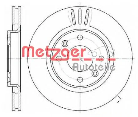 6603.10 METZGER Тормозной диск (фото 1)