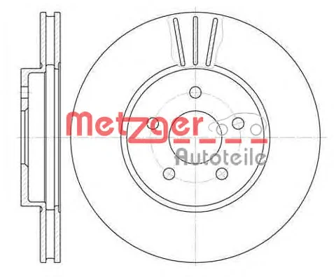 6607.10 METZGER Тормозной диск (фото 1)