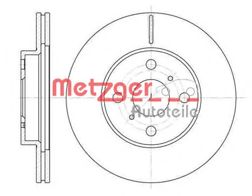 6635.10 METZGER Тормозной диск (фото 1)