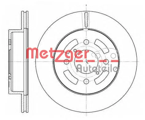 6642.10 METZGER Тормозной диск (фото 1)