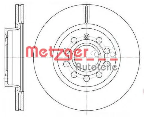 6647.10 METZGER Тормозной диск (фото 1)