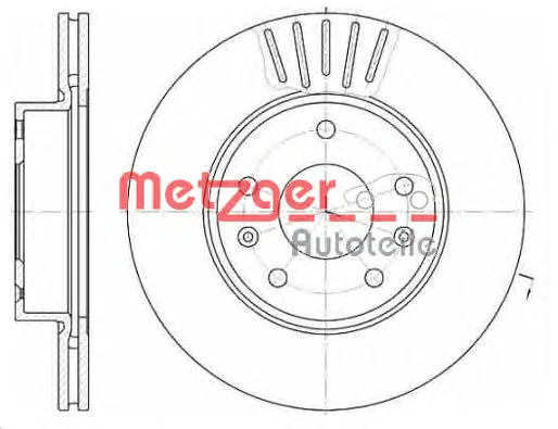 6670.10 METZGER Тормозной диск (фото 1)