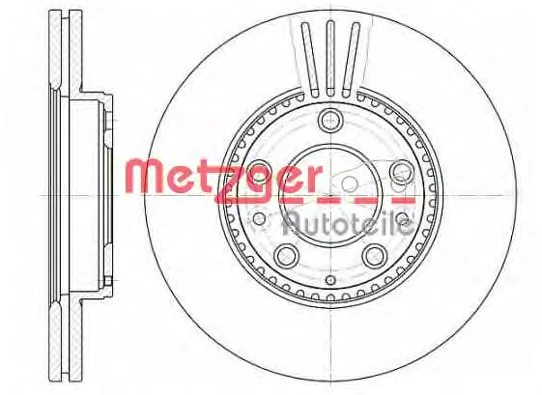 6673.10 METZGER Тормозной диск (фото 1)