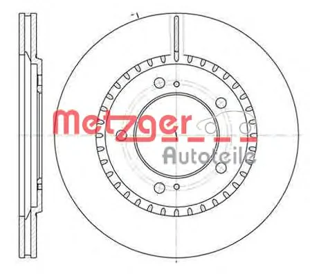 6699.10 METZGER Тормозной диск (фото 1)