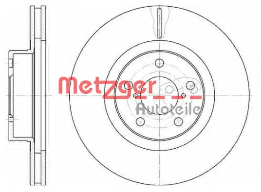 6715.10 METZGER Тормозной диск (фото 1)