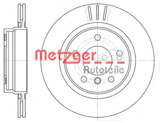 6722.10 METZGER Тормозной диск (фото 1)