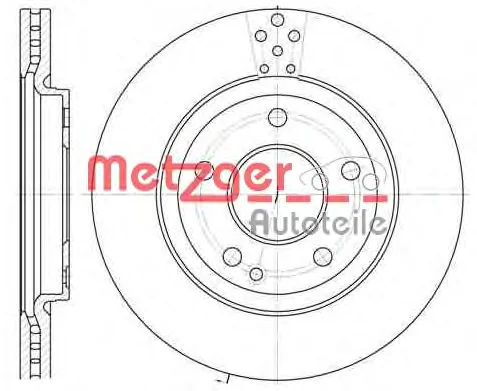 6748.10 METZGER Тормозной диск (фото 1)