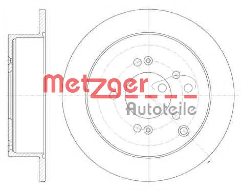 6756.00 METZGER Тормозной диск (фото 1)