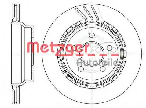 6760.10 METZGER Тормозной диск (фото 1)