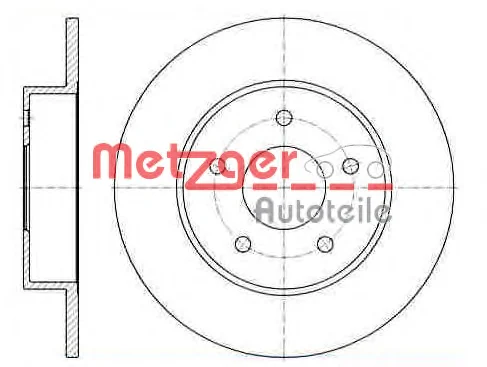 6820.00 METZGER Тормозной диск (фото 1)