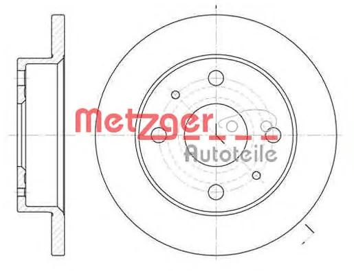 6830.00 METZGER Тормозной диск (фото 1)